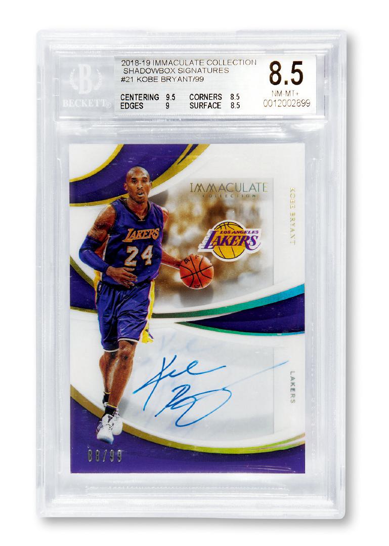 2018年PANINI科比签名卡（BGS 8.5/10）