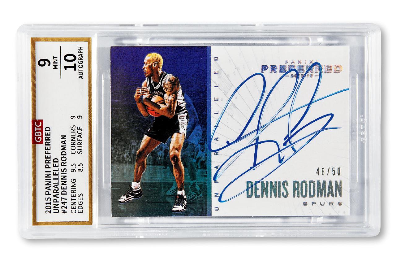 2015年PANINI罗德曼签名卡（GBTC 9/10）