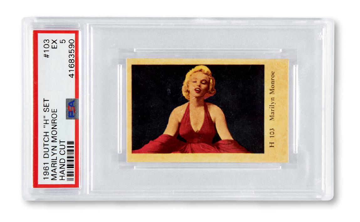 1961年玛丽莲·梦露泡泡糖画片卡（PSA 5）